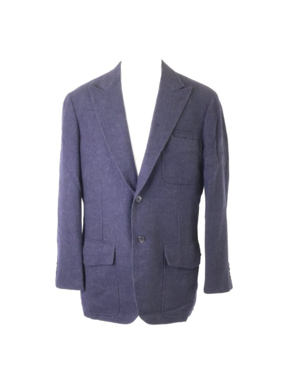 Hermes Bell Vest Cashmere Herringbone Tailored Jacket